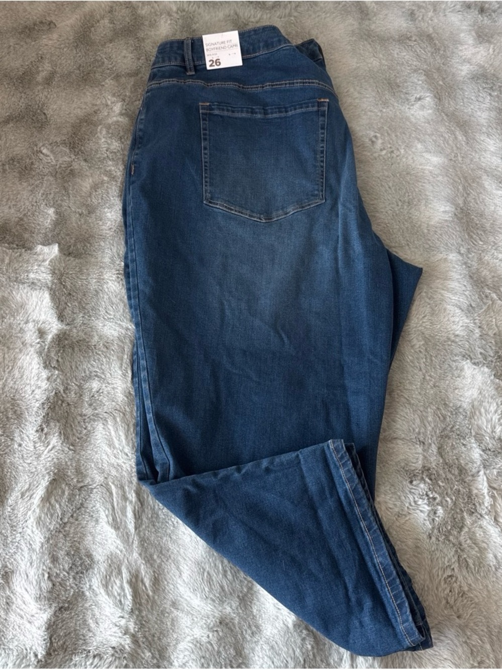 Lane Bryant Navy Cropped Ankle Jeans-0581